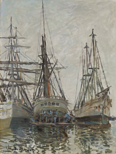 ノルマンディー鉄道、サンラザール駅到着 作： Claude Monet
